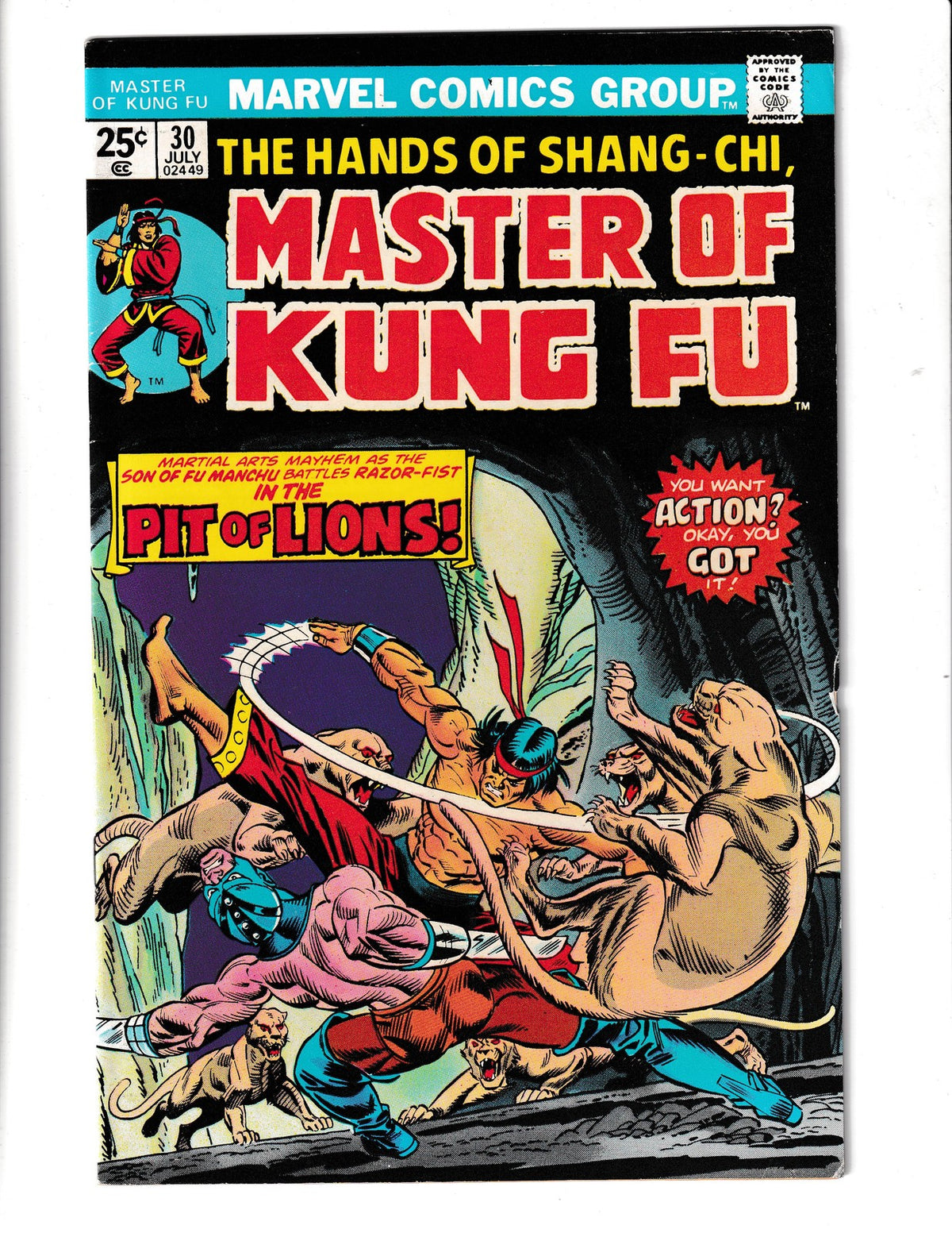 Master of Kung Fu #30 (1975) Higher Grade Marvel Comics