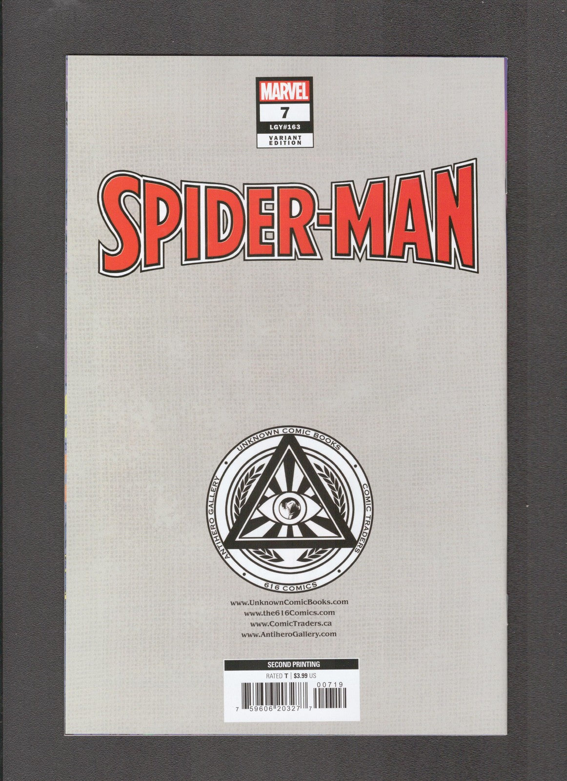 Spider-Man #7 2nd Print Illum-A (2023) Baldari Variant Marvel Comics