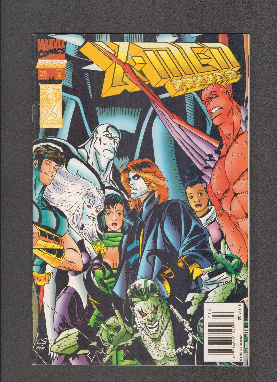 X-Men 2099 #28 (1996) Mark Farmer Marvel Comics