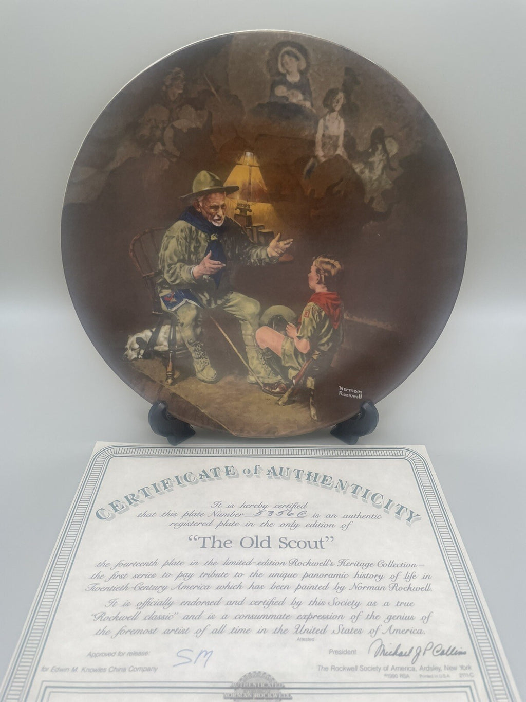 Norman Rockwell The Old Scout #14 Heritage Collection Bradex 84-R70-003.14