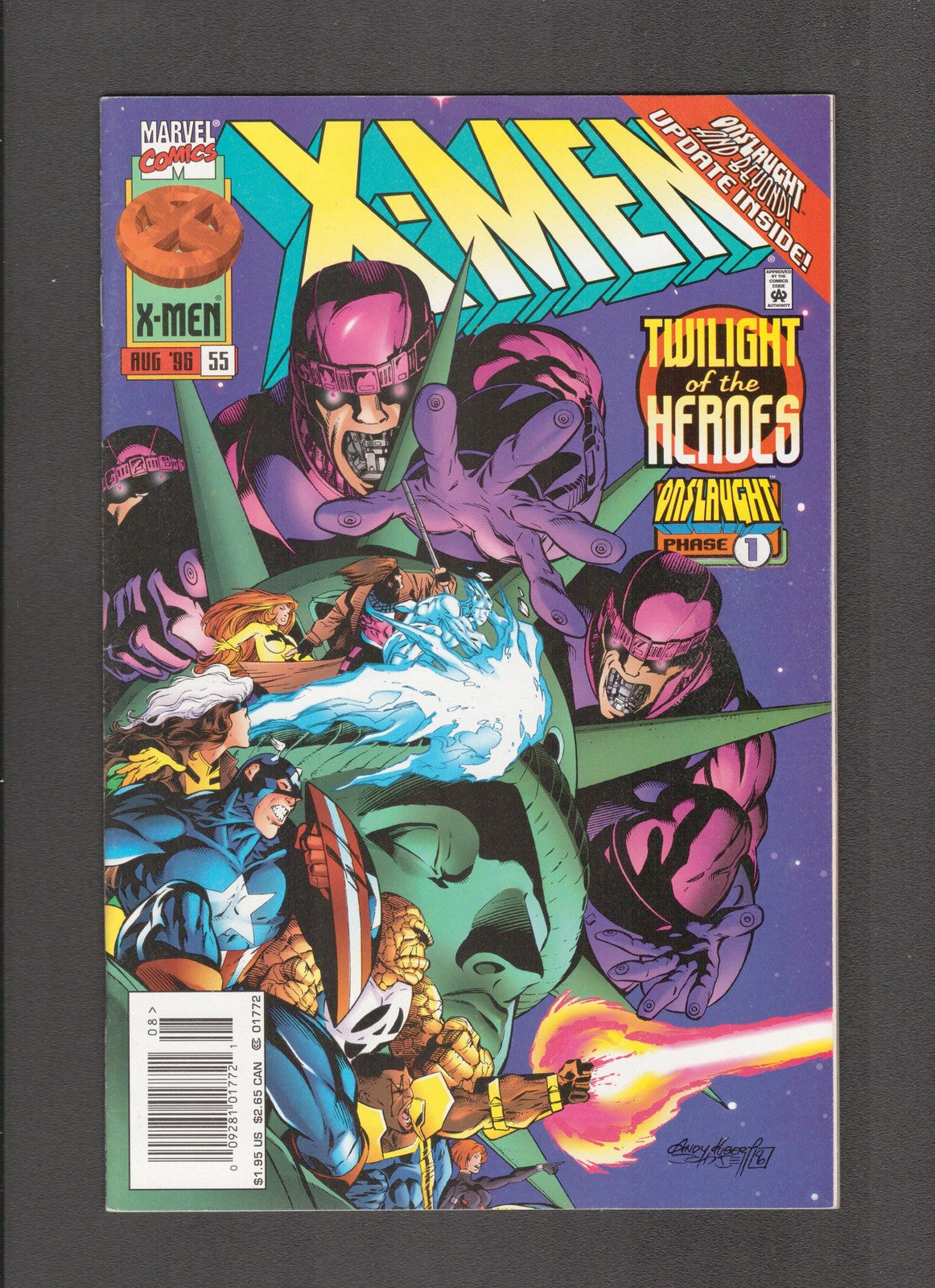 X-Men #55 (1996) Andy Kubert, Richard Starkings Marvel Comics