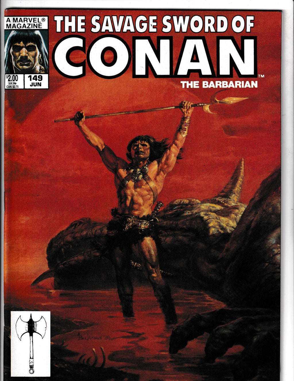 Savage Sword of Conan #149 (1988) the Barbarian Curtis Comics