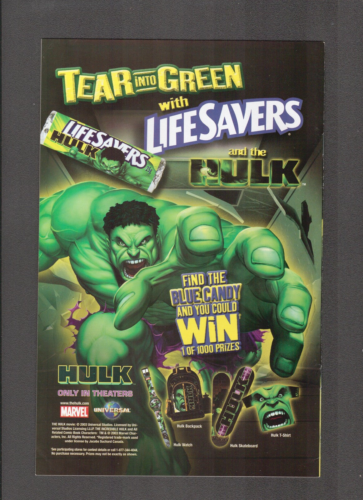Hulk: Nightmerica #1Kraft (2003) Low Print Kraft Variant Marvel Comics