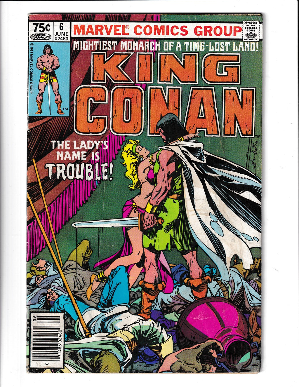 King Conan #6 (1981) Barbarian Marvel Comics