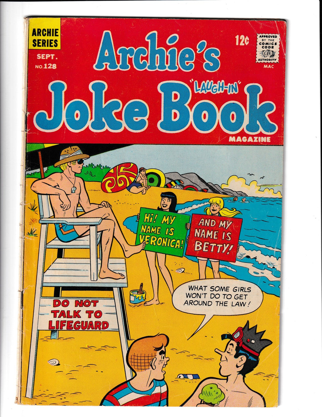 Archie's Joke Book #128 (1968) Archie Comics