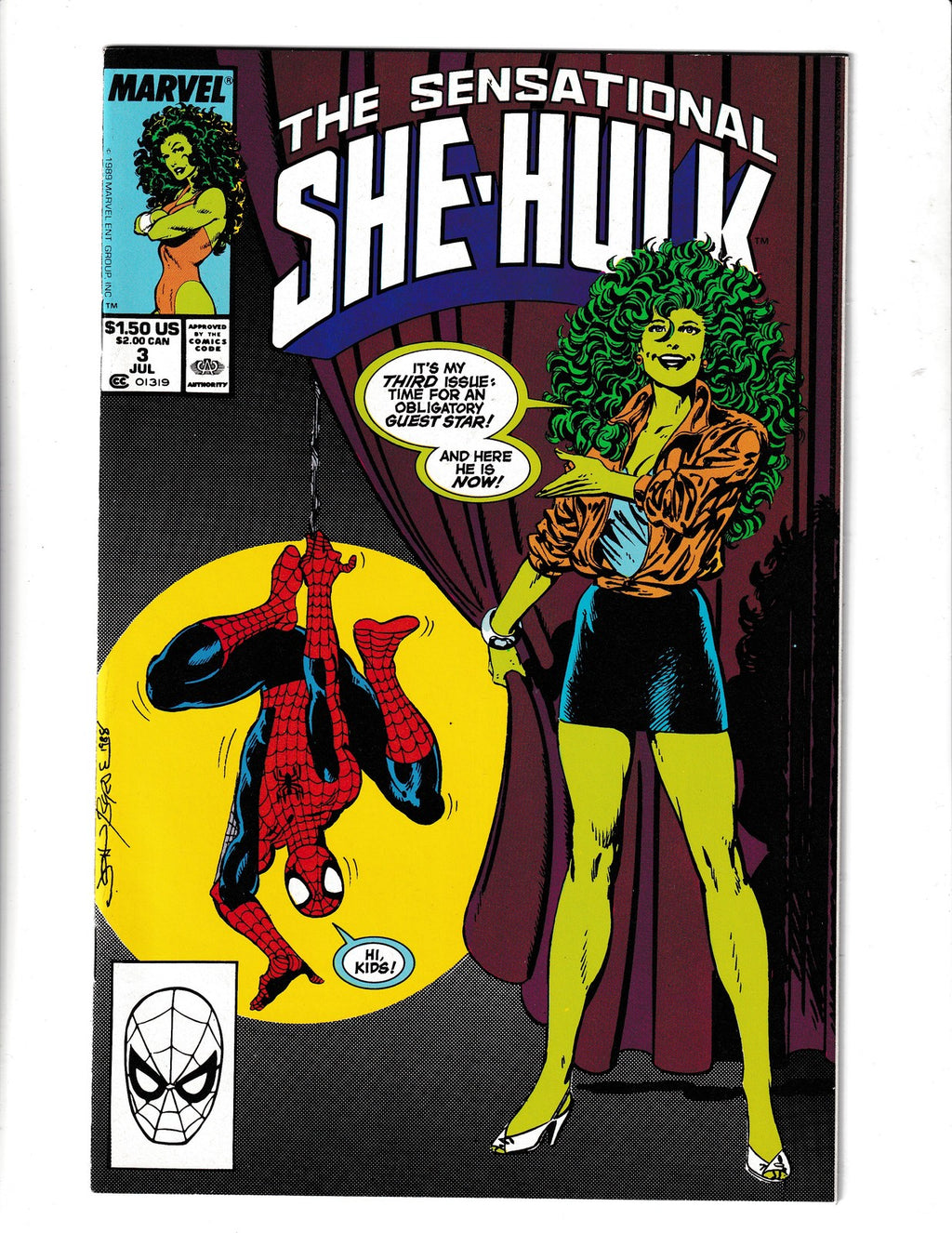 Sensational She-Hulk #3 (1989) Higher Grade Marvel Comics