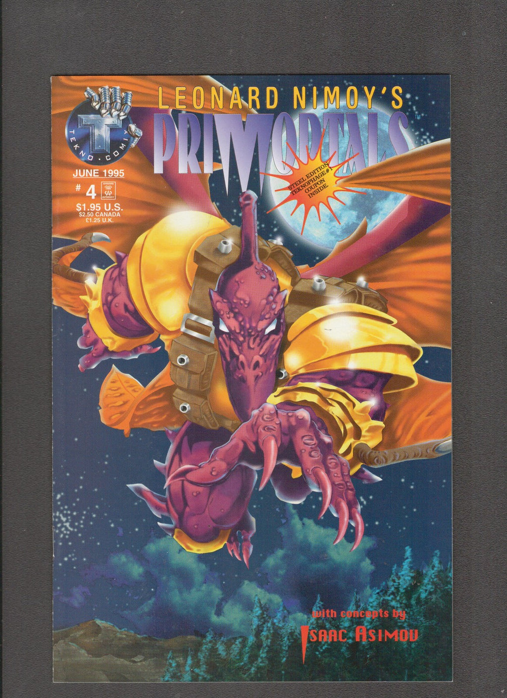 Leonard Nimoy's Primortals #4 (1995) Scott Eaton Tekno Comics