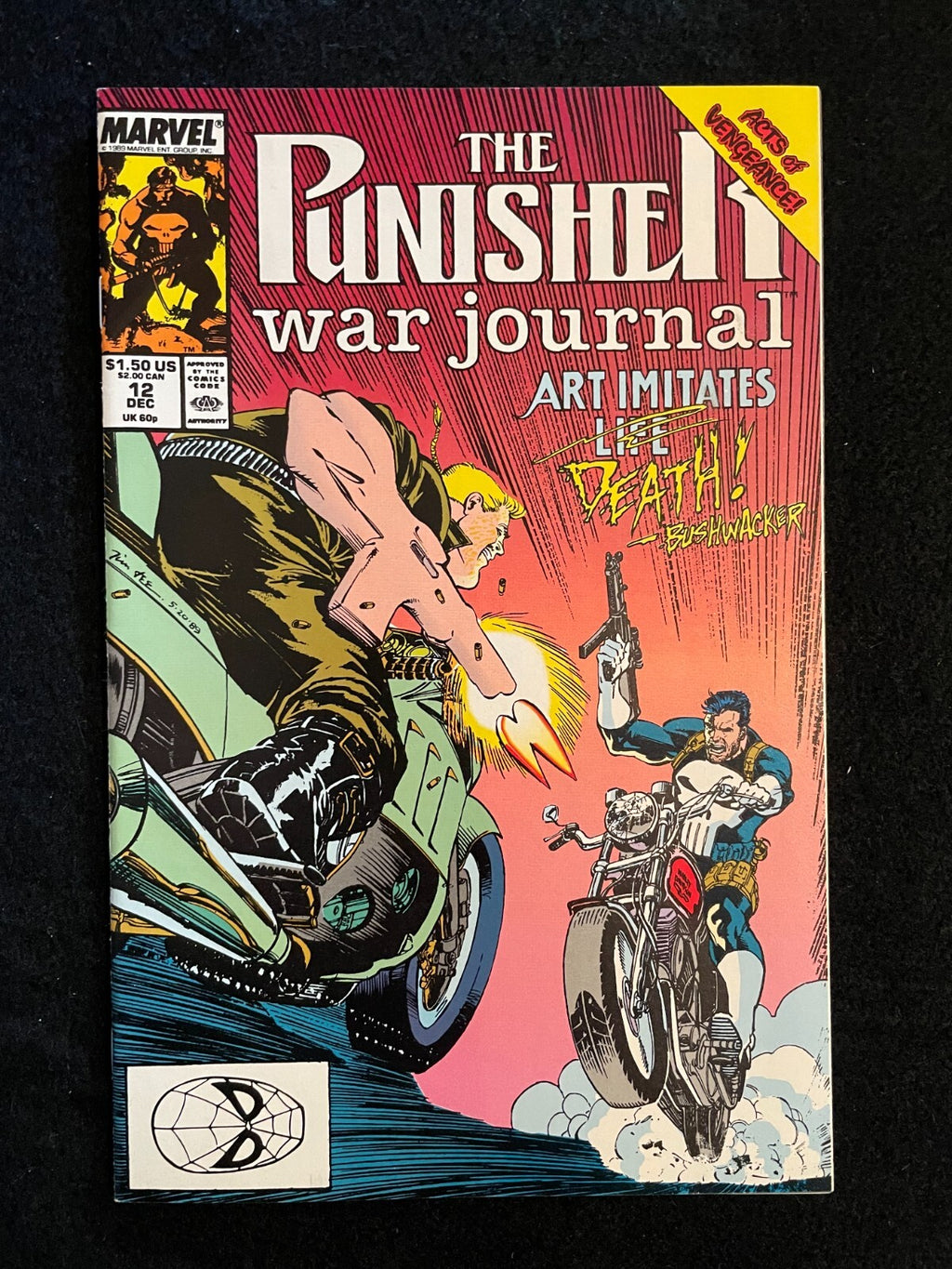 Punisher War Journal #12 1989 Jim Lee  Marvel Comics