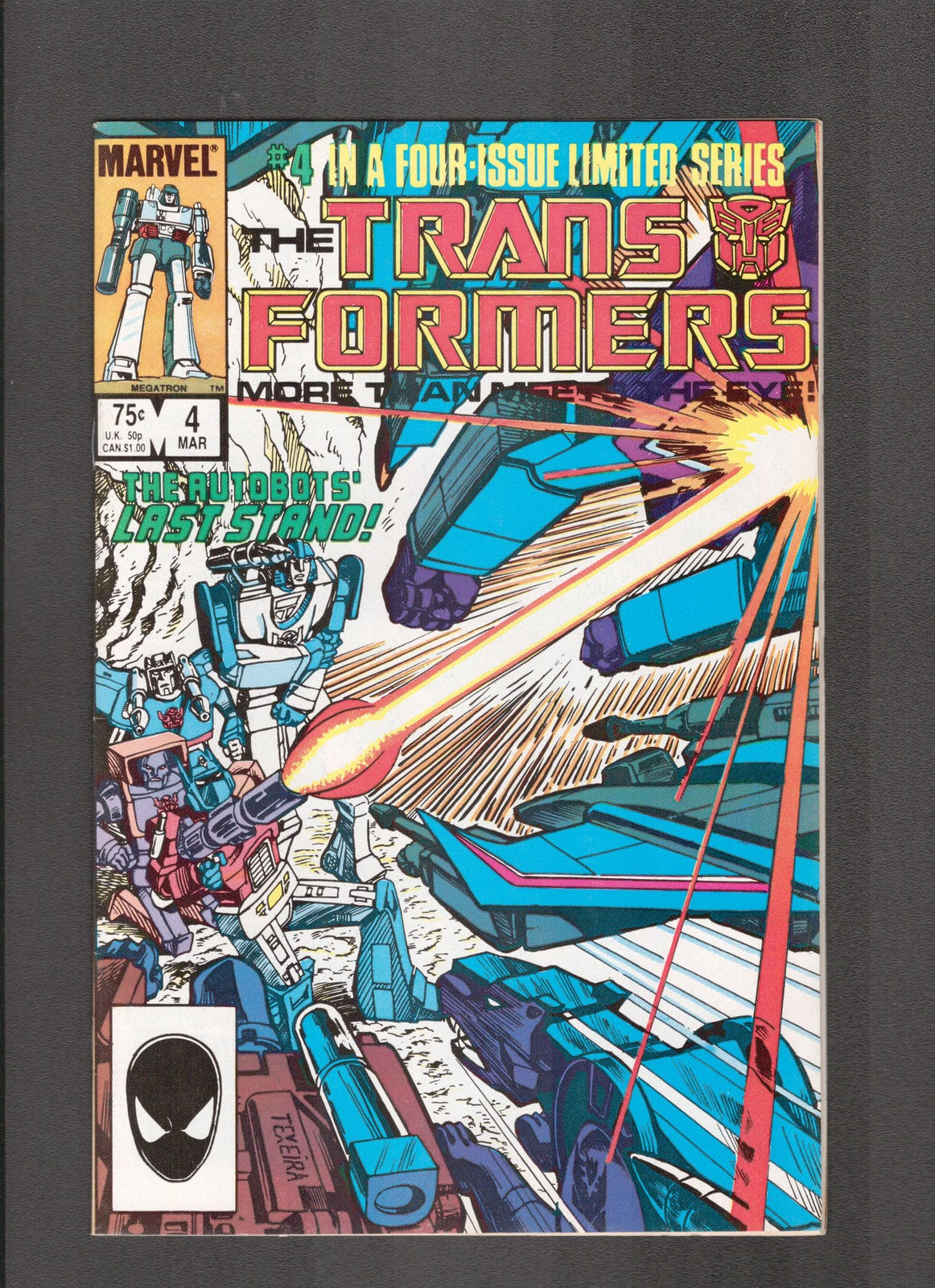 Transformers #4 (1985) 1st Shockwave Marvel Comics