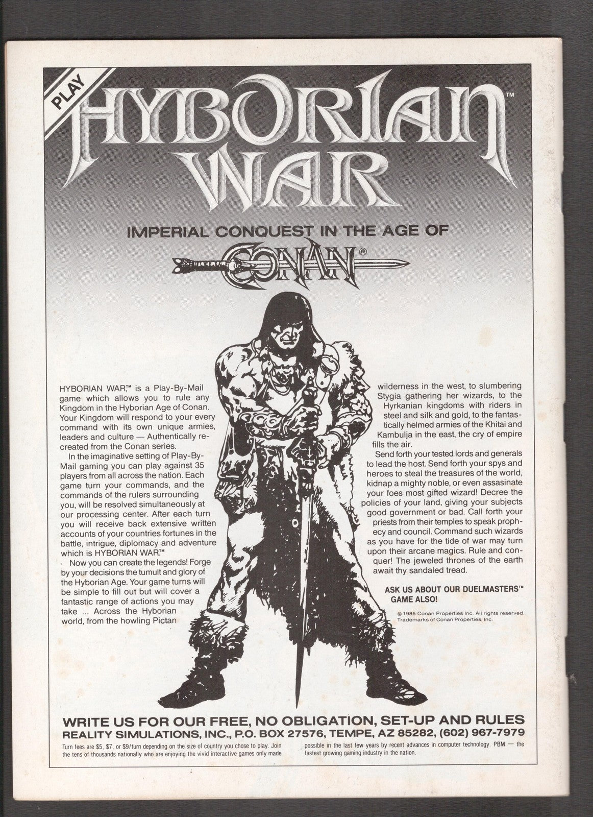 Savage Sword of Conan #188 (1991) Earl Norem, Dave Cockrum Curtis Comics