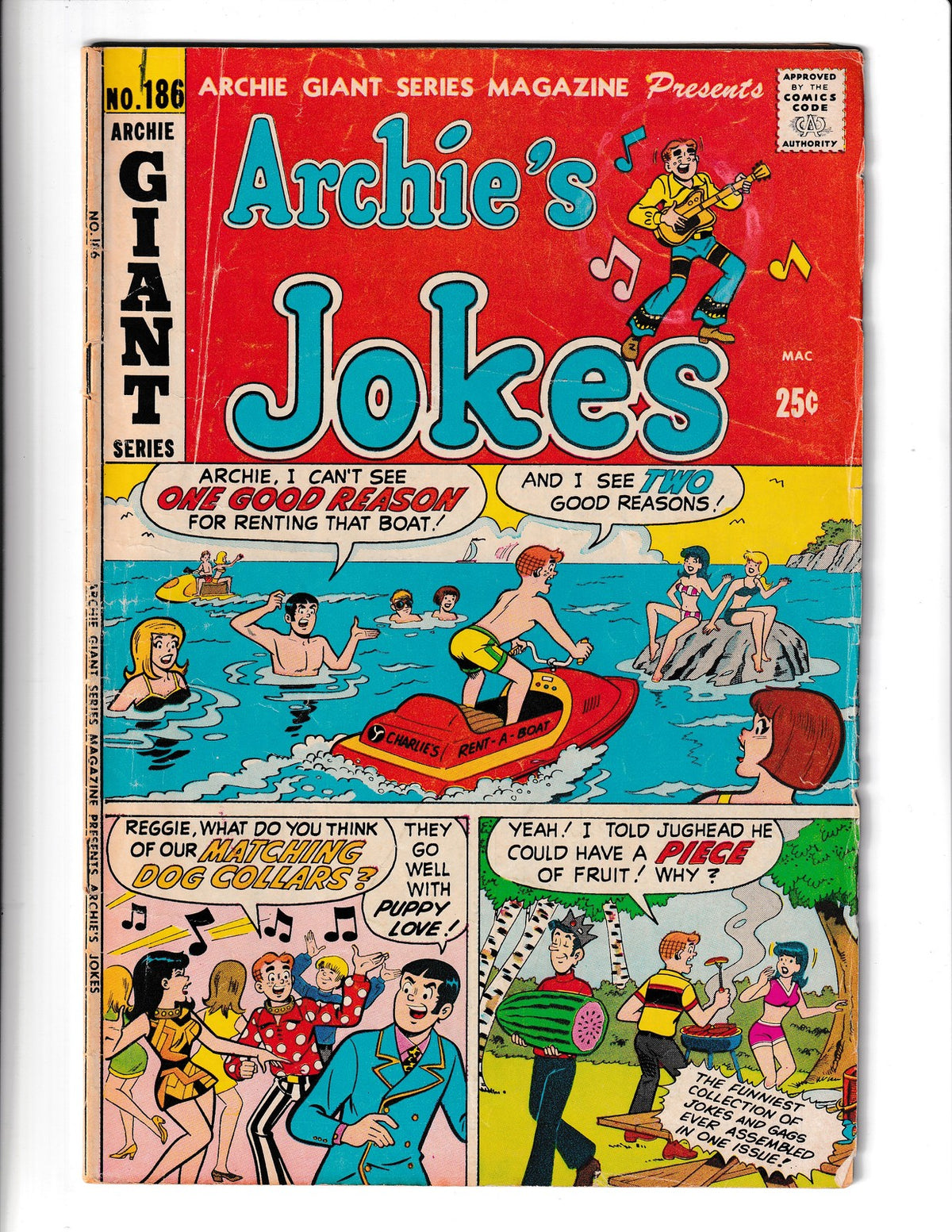 Archie Giant Series Magazine #186 (1971) Archie Comics