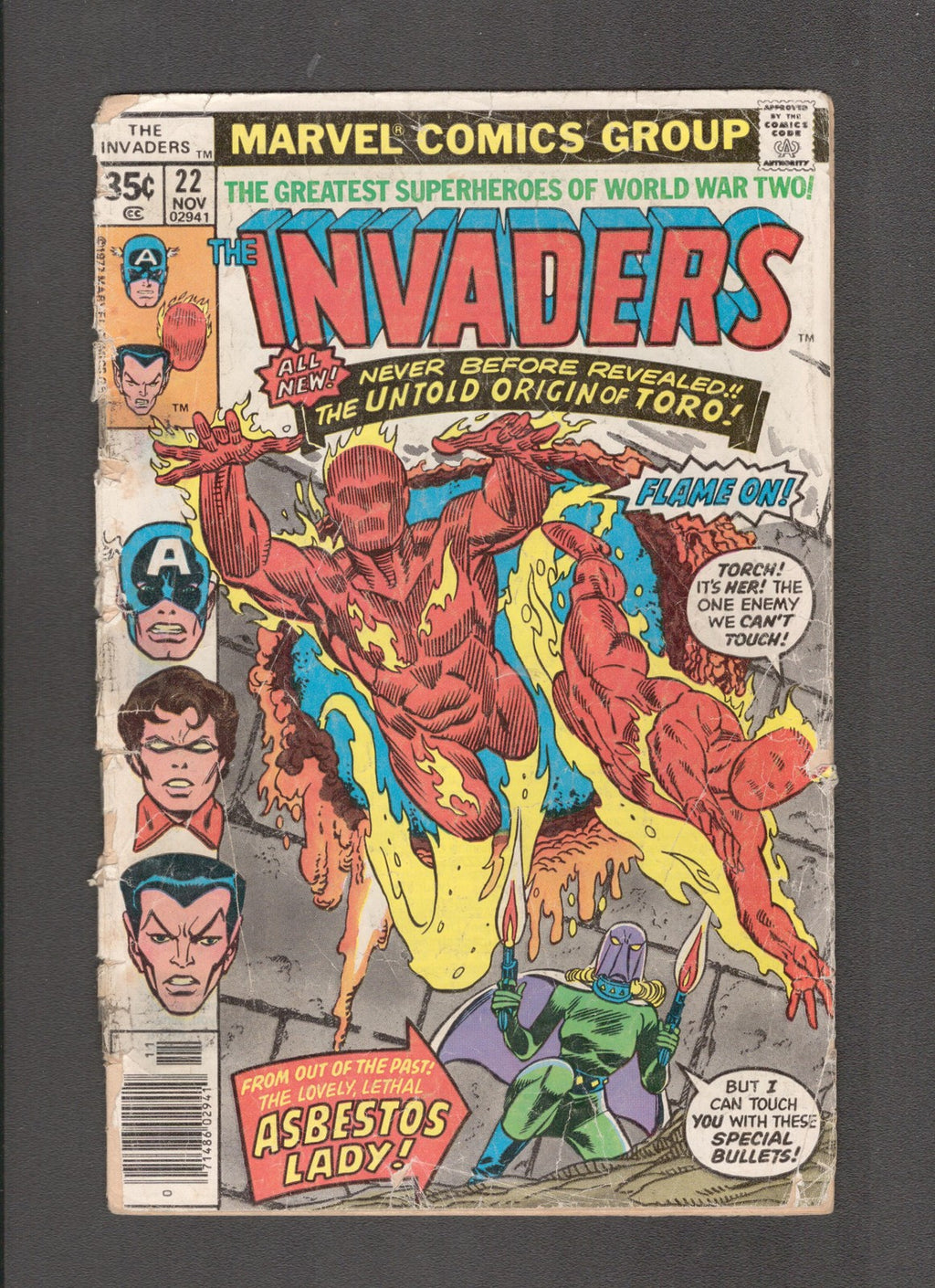 Invaders #22 (1977) LOW GRADE Marvel Comics