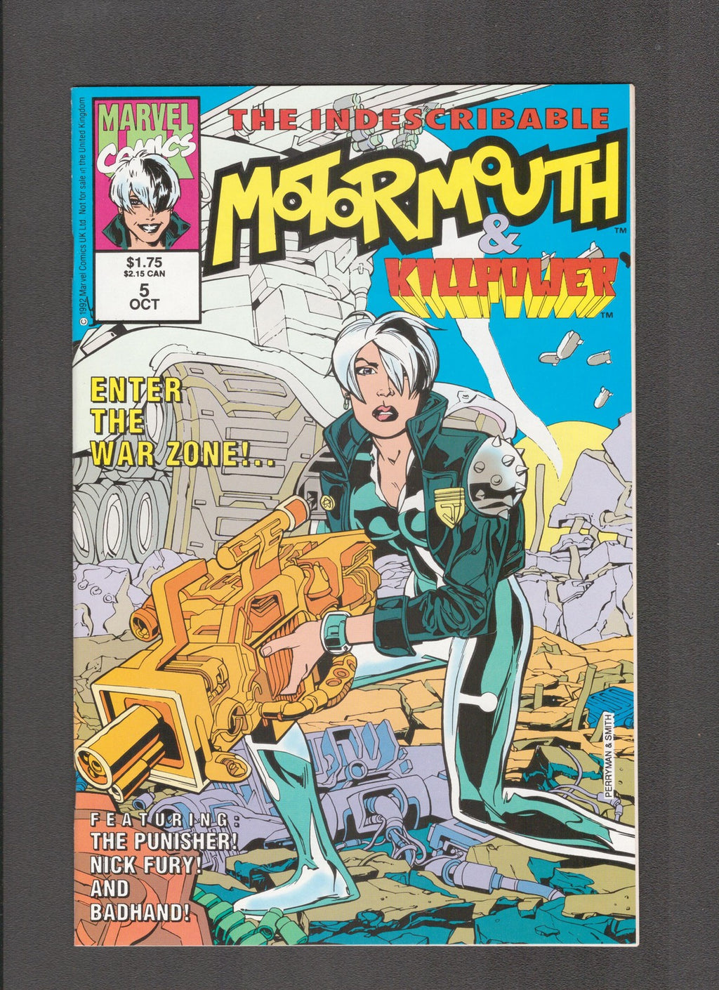 Motormouth #5 (1992) Punisher Marvel UK Comics