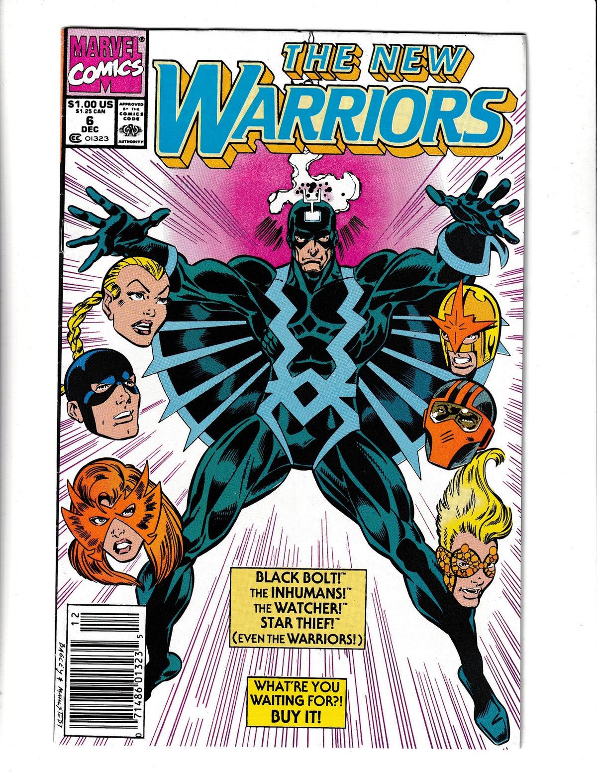 New Warriors #6 (1990) Marvel Comics