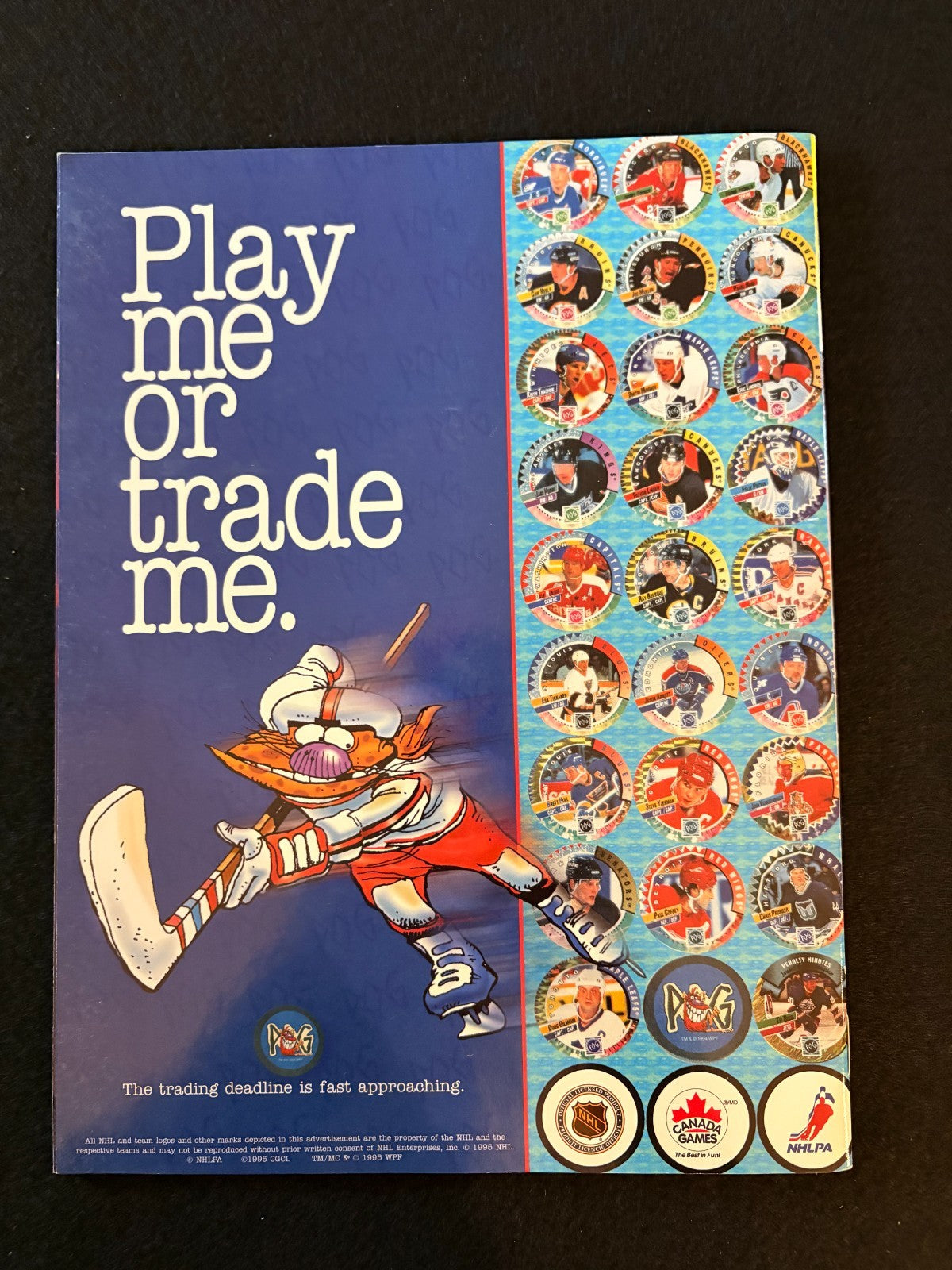 Be a Player  - Lindros - Vol 1 Issue 2 - Cards attached Bure and Selanne - 1995