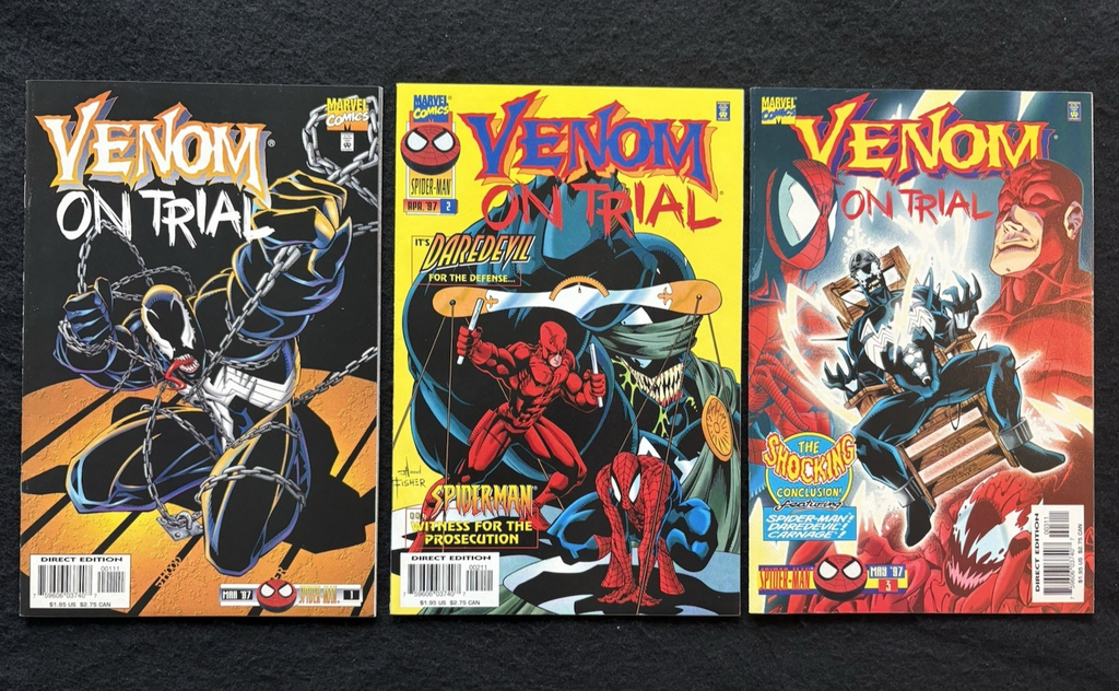 Venom: On Trial #1-3 (1997) Complete Mini-Series Set Marvel Comics