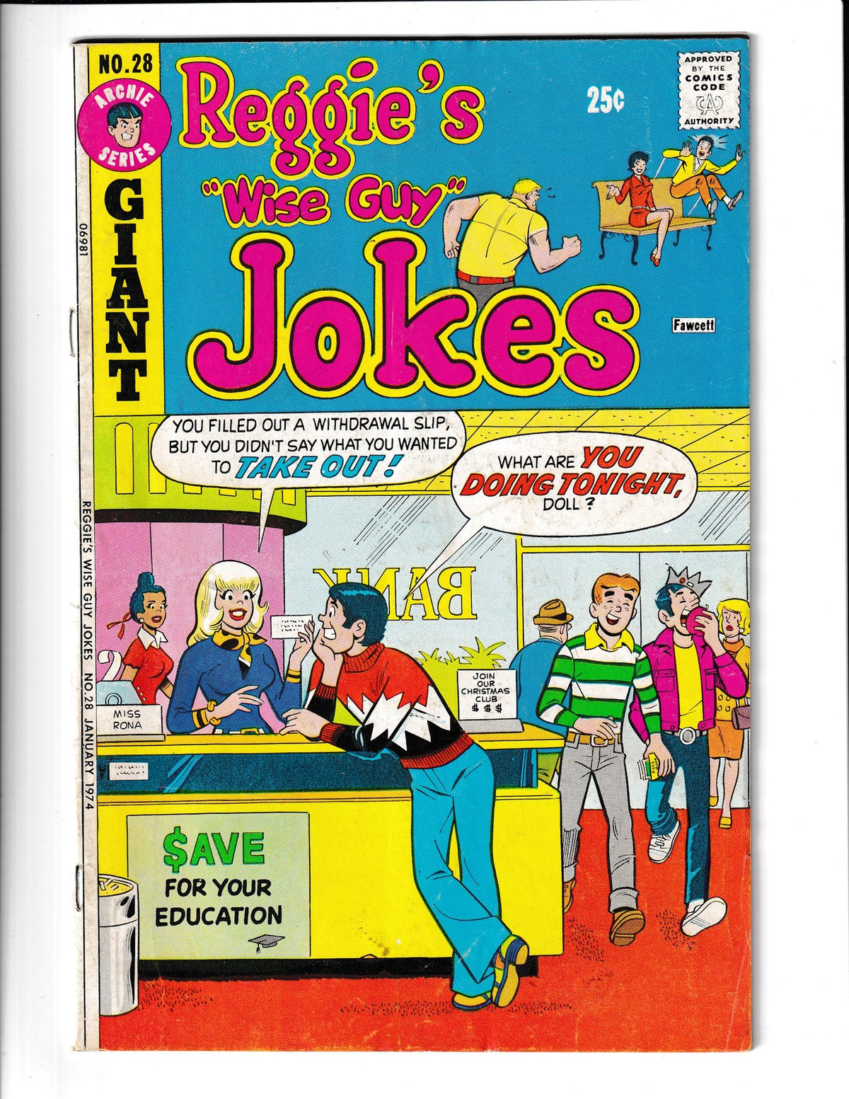 Reggie's Wise-Guy Jokes #28 (1974) Archie Comics