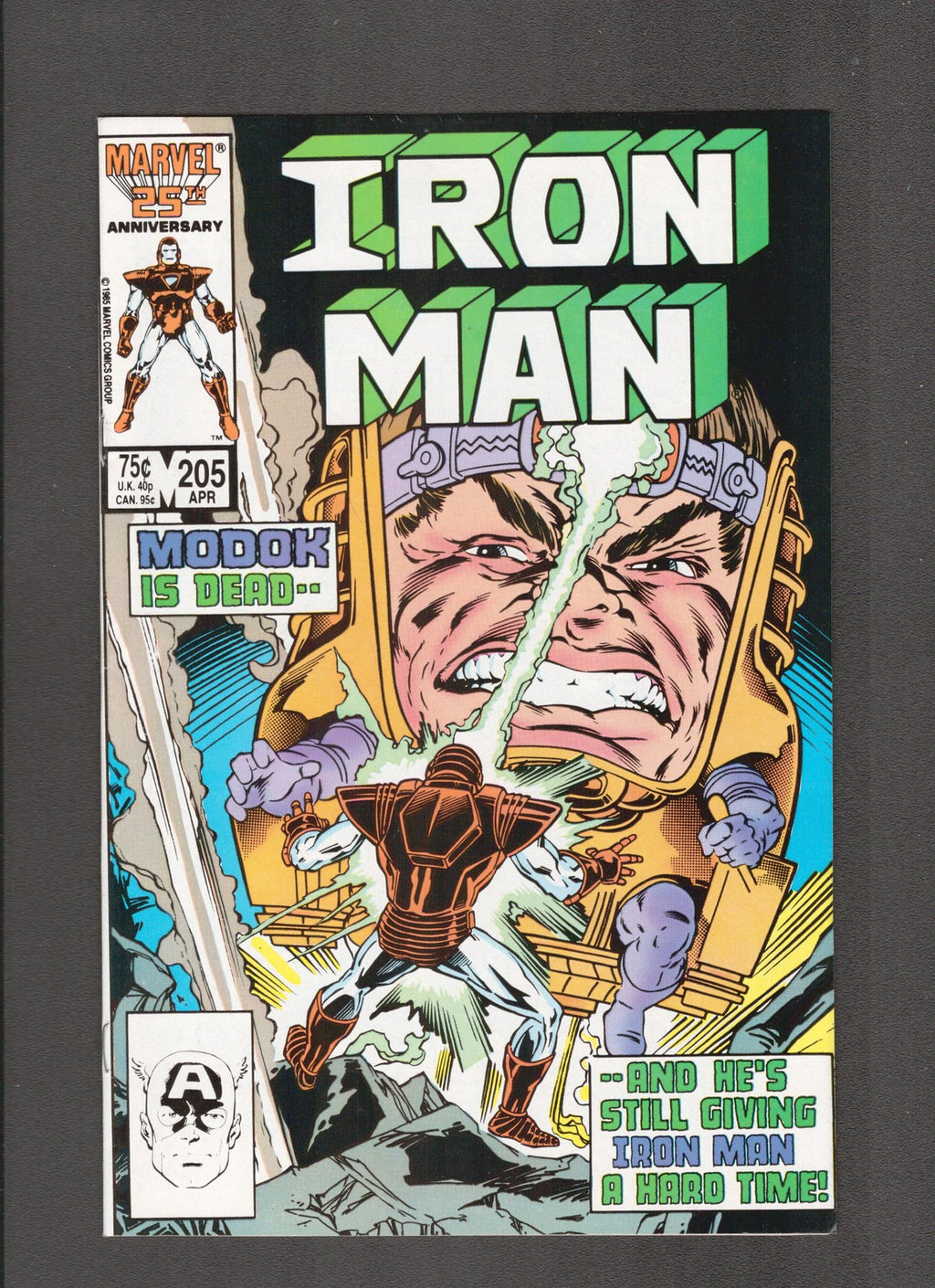 Iron Man #205 (1986) Mark Bright - Higher Grade Marvel Comics