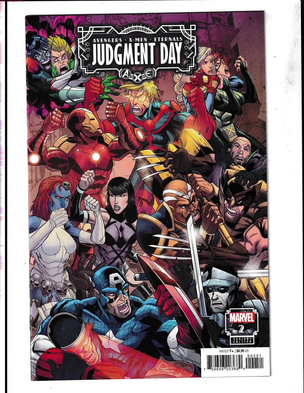 A.X.E.: Judgement Day #2E (2022) Logan Lubera Cover? Marvel Comics