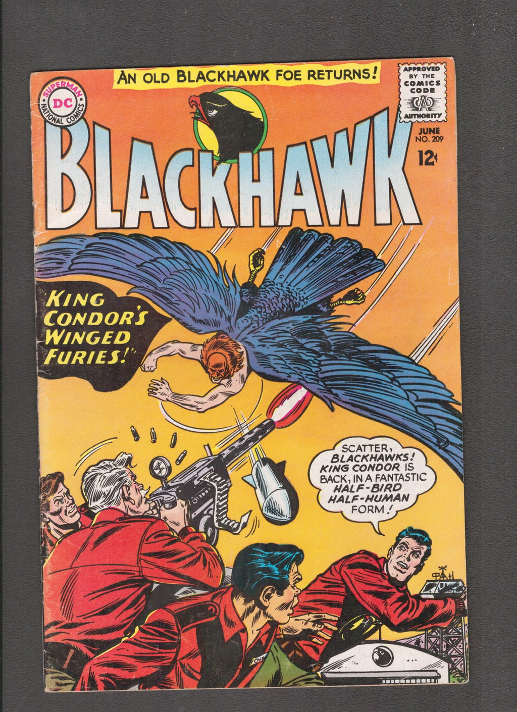 Blackhawk #209 (1965) Charles Cuidera DC Comics