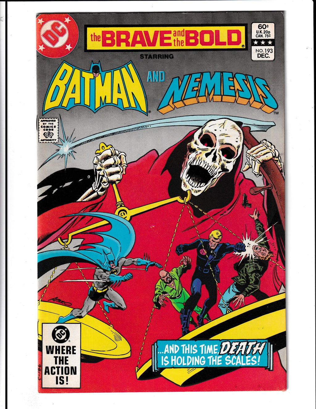 Brave And The Bold #193 (1982) Nemesis Aparo Cover DC Comics