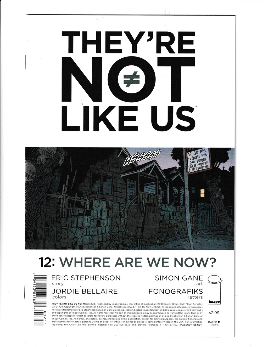 They're Not Like Us #12 (2016) Image Comics
