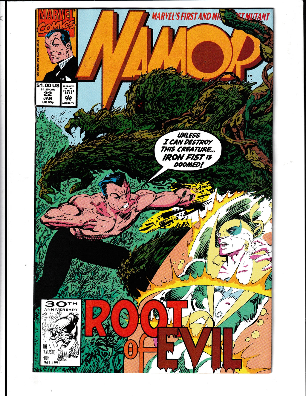 Namor: The Sub-Mariner #22 (1992) Iron Fist #2 Homage Marvel Comics
