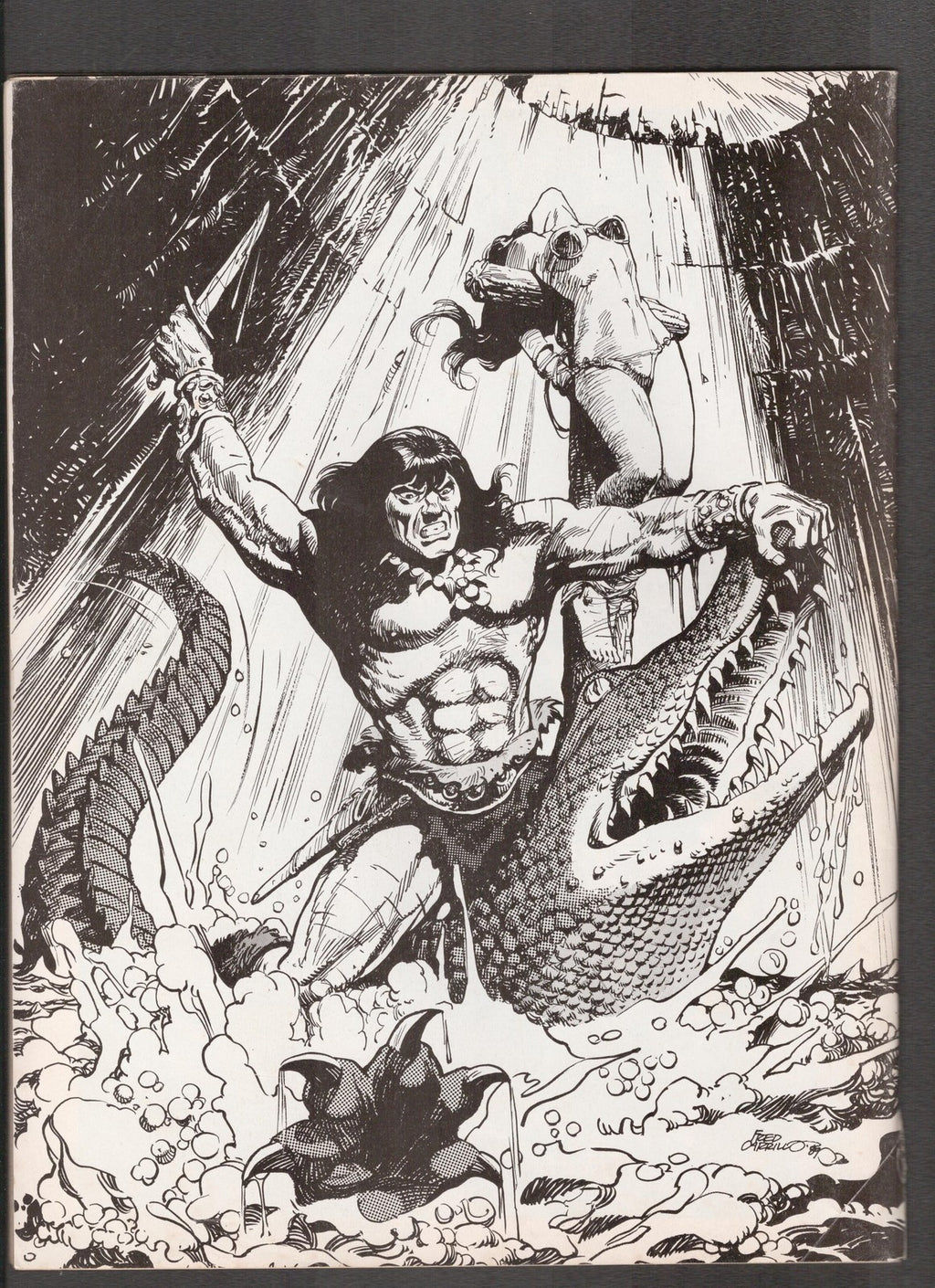 Savage Sword of Conan #170 (1990) Ovi Cover Art Curtis Comics