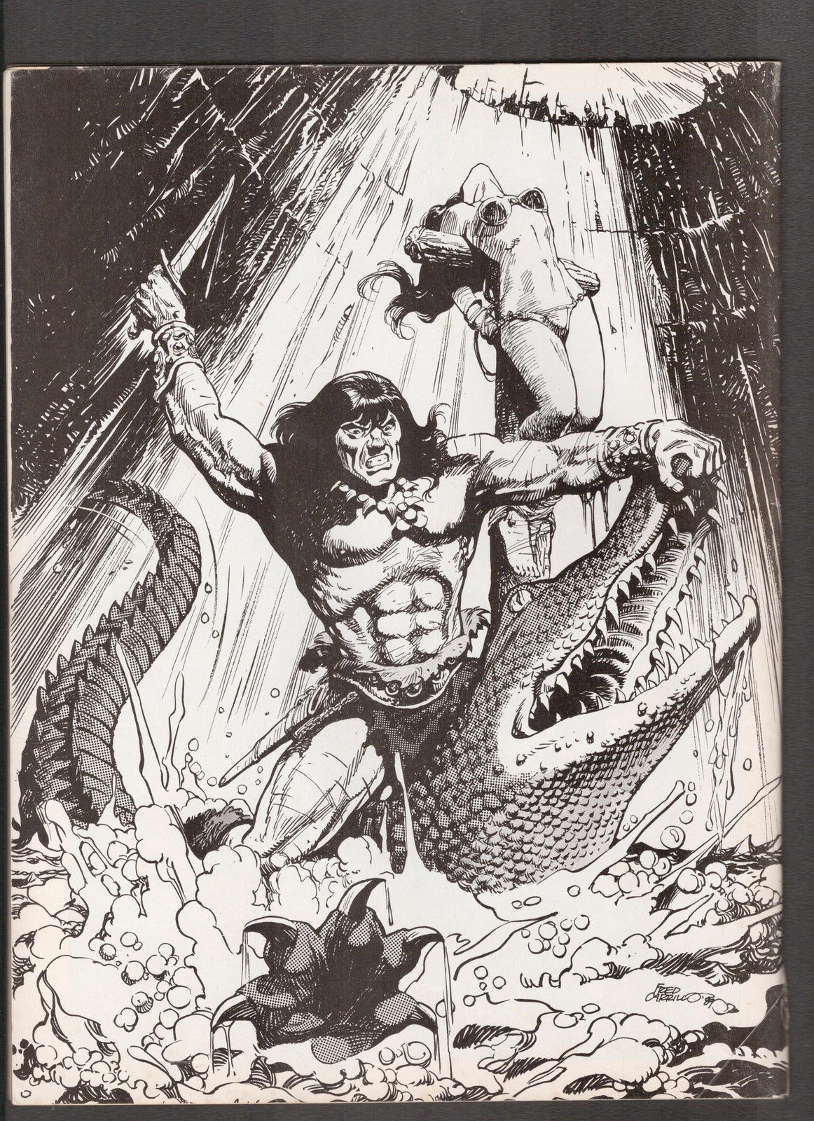 Savage Sword of Conan #170 (1990) Ovi Cover Art Curtis Comics