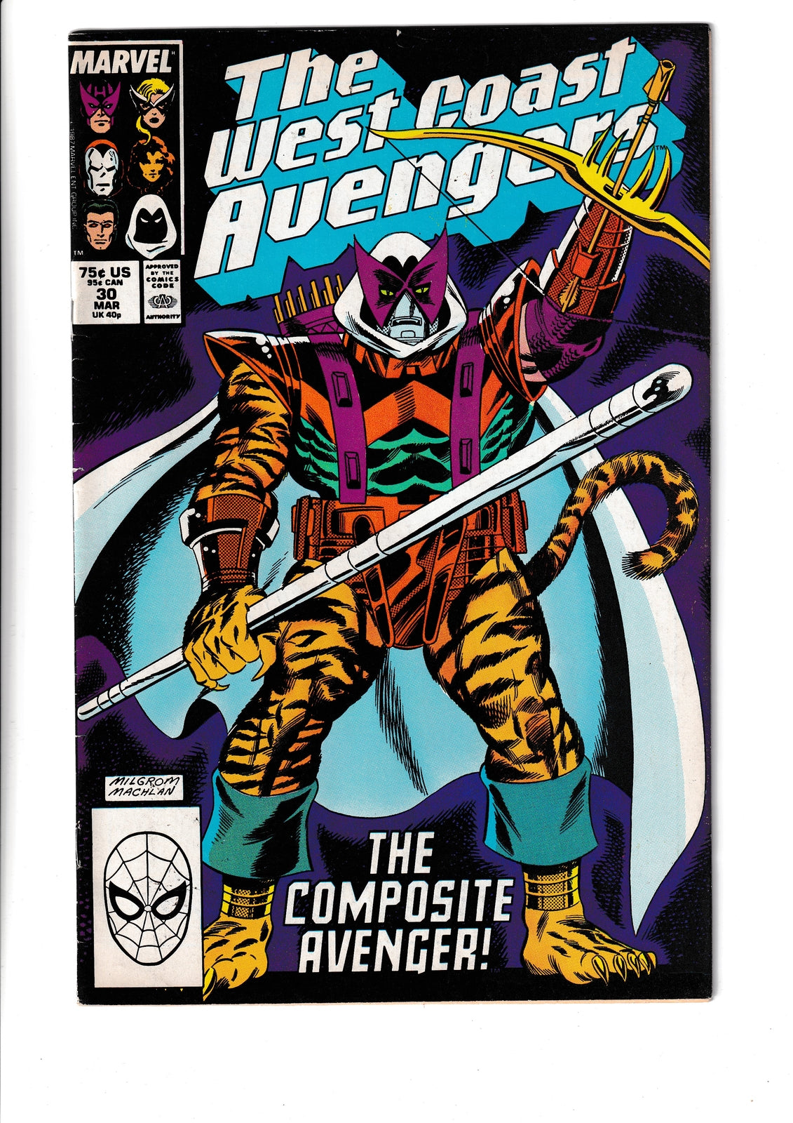 West Coast Avengers #30 (1988) Marvel Comics SKU:204