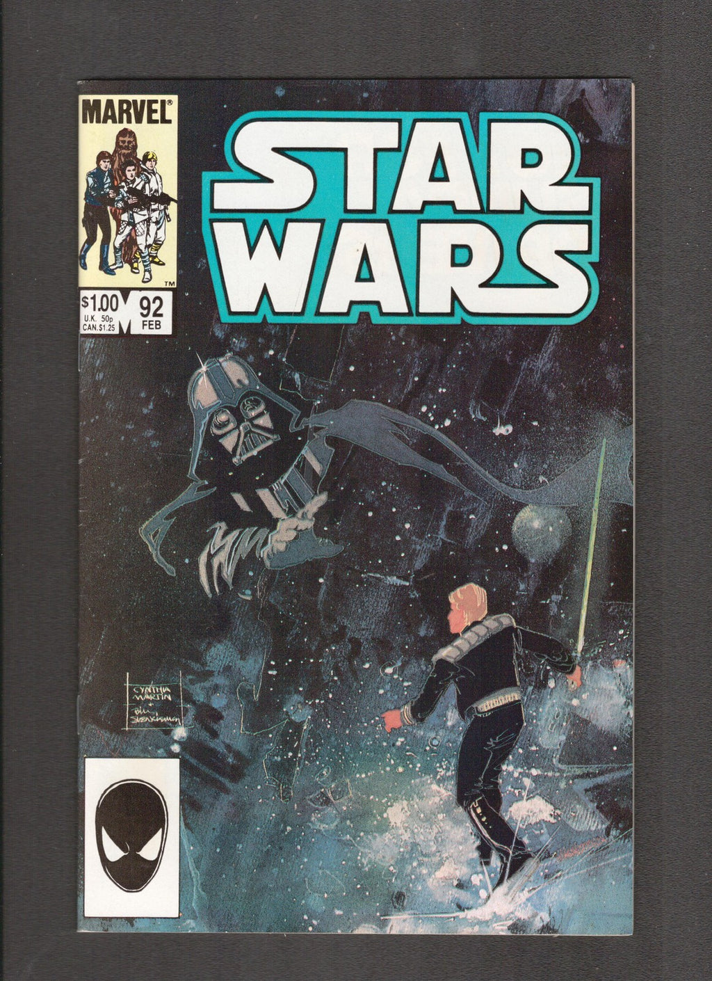 Star Wars #92 (1985) Darth Vader Luke Skywalker Marvel Comics