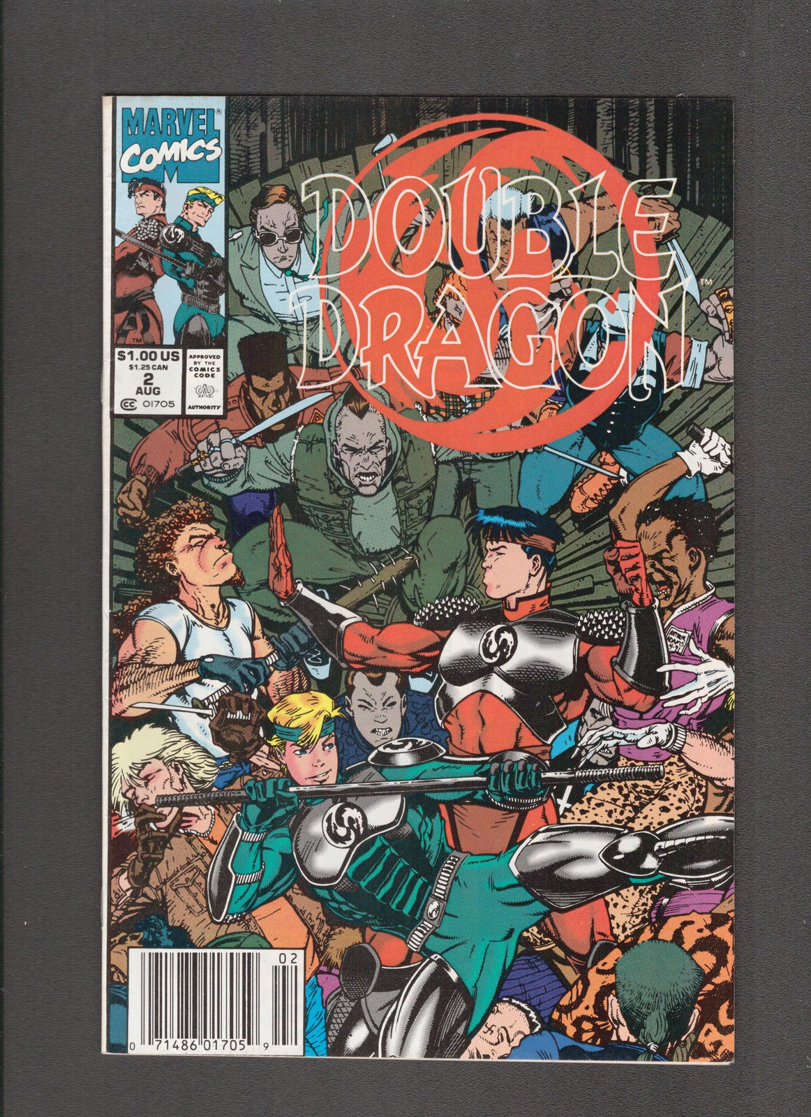 Double Dragon #2 (1991) Art Adams Cover Marvel Comics
