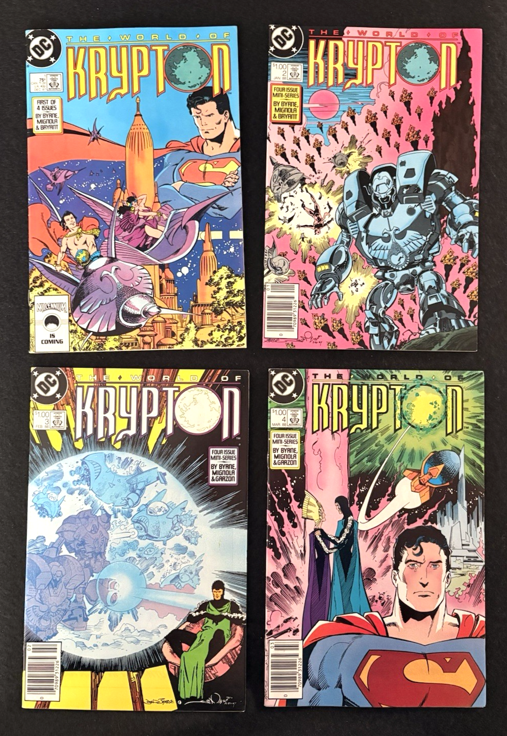 World of Krypton #1-4 (1987-88) Complete Set DC Comics