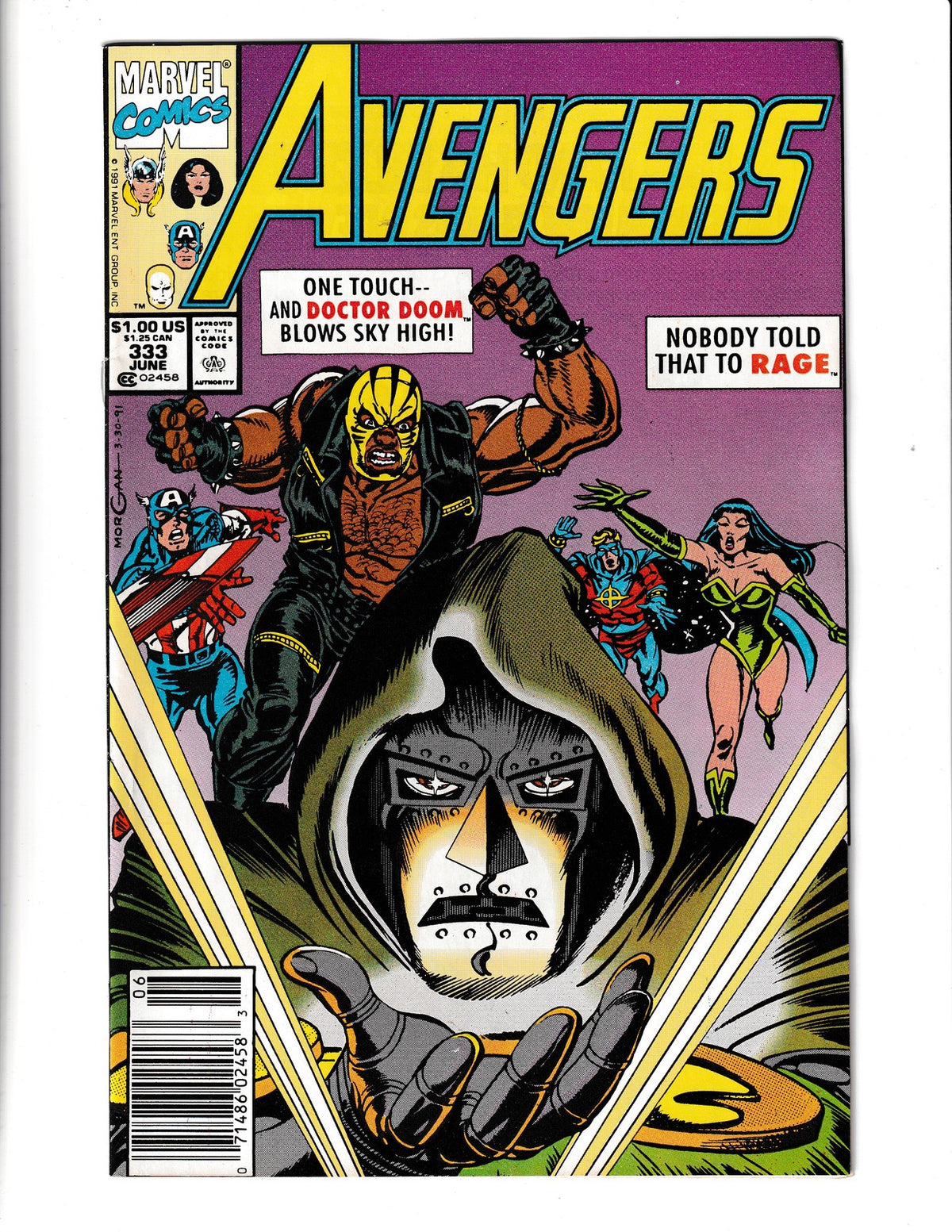 Avengers #333 (1991) Marvel Comics SKU:2436