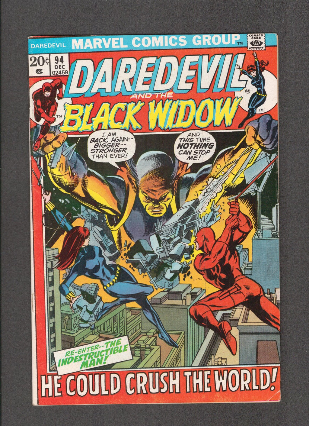 Daredevil #94 (1972) Gene Colan, Roy Thomas, Gil Kane Marvel Comics