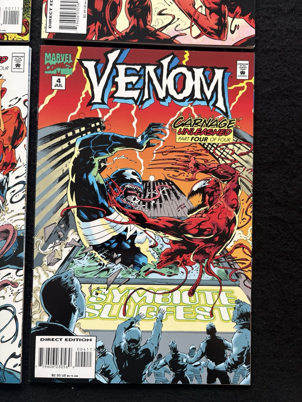 Venom: Carnage Unleashed #1-4 (1995) Complete Series Set of 4 Marvel Comics