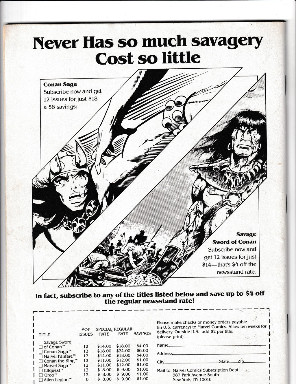 Conan Saga #1 (1987) Roy Thomas, Barry Windsor-Smith Marvel Comics