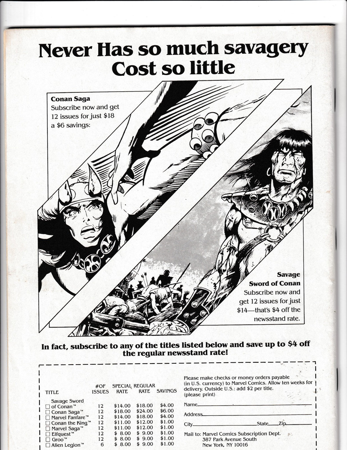 Conan Saga #1 (1987) Roy Thomas, Barry Windsor-Smith Marvel Comics