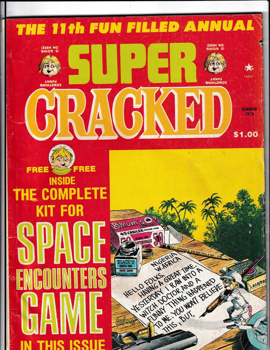 Super Cracked #11 (1978) Space Encounters Game attached Major Comics