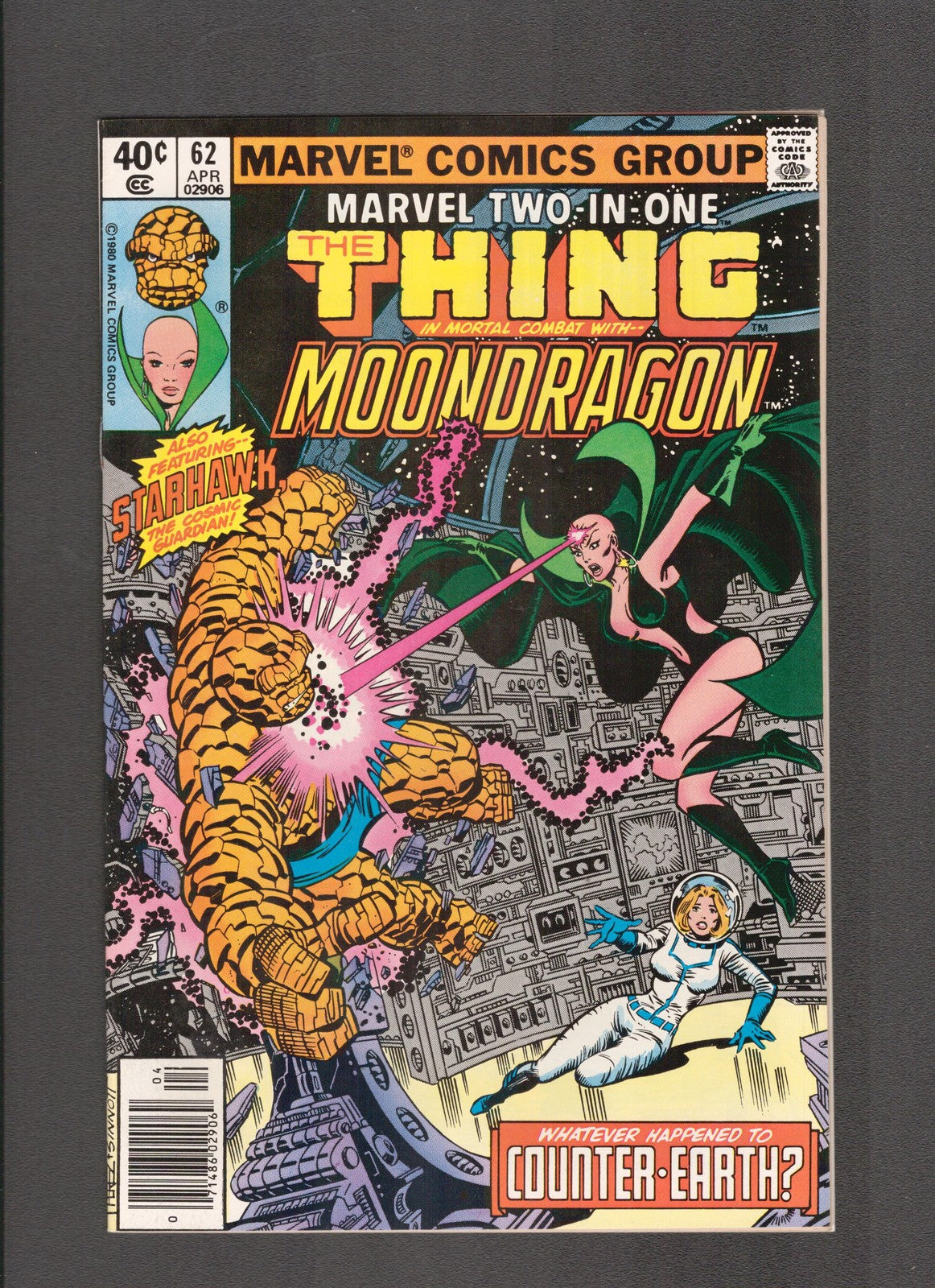 Marvel Two-in-One #62 (1980) Thing and Moondragon Marvel Comics