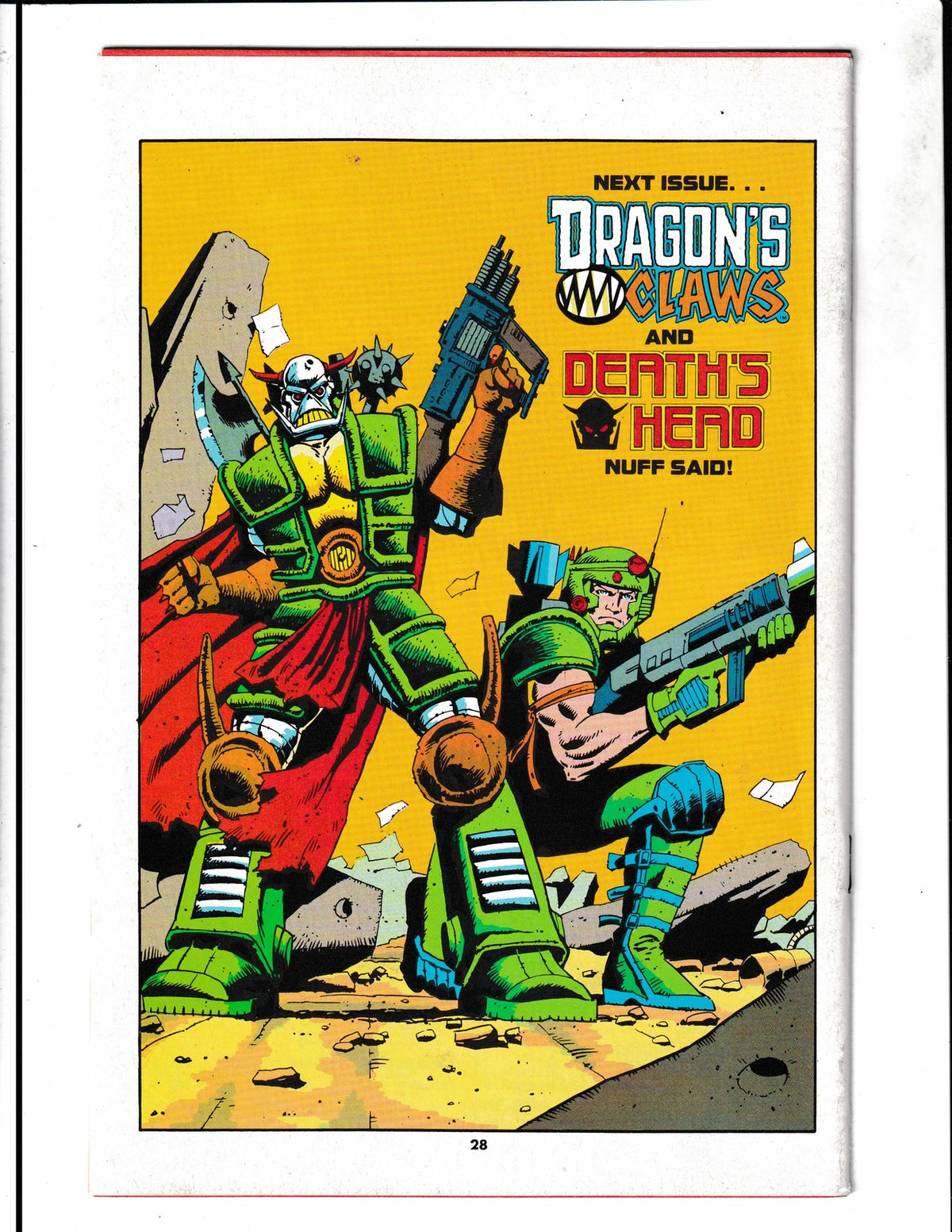 Dragon's Claws #4 (1988) Marvel UK Comics