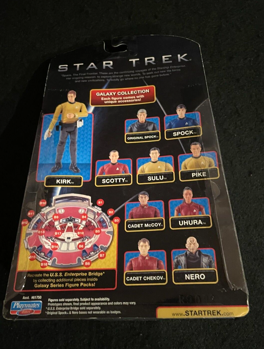 Star Trek Playmates 2009 Galaxy Collection - Spock Action Figure - New in Box