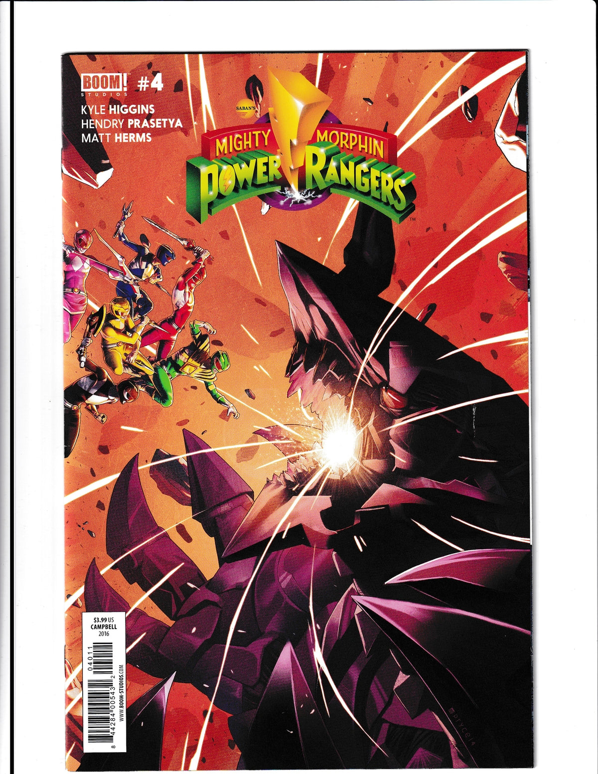 Mighty Morphin Power Rangers #4 (2016) Boom Comics