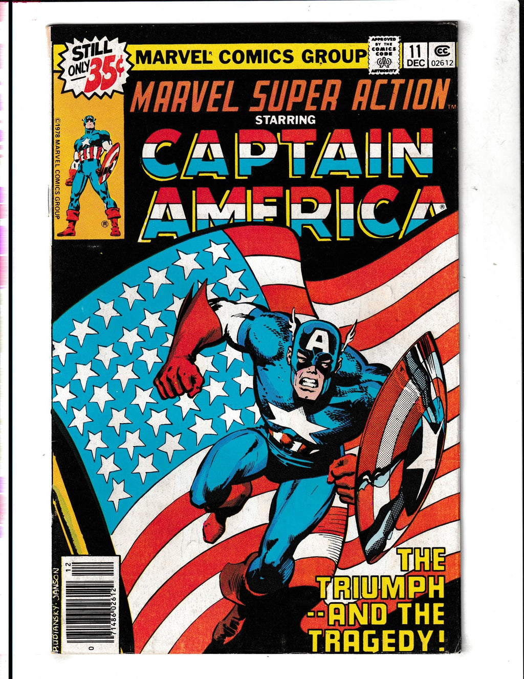 Marvel Super Action #11 (1978) Captain America Marvel Comics
