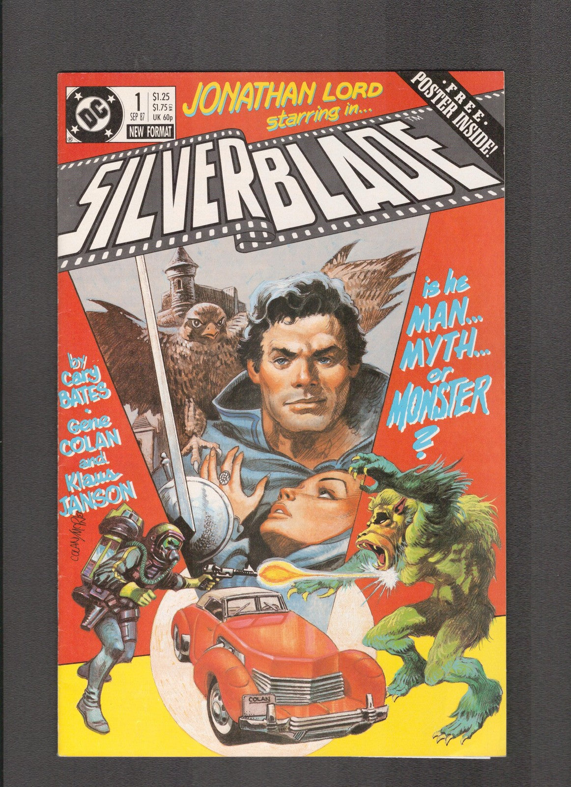 Silverblade #1 (1987) Poster Included DC Comics