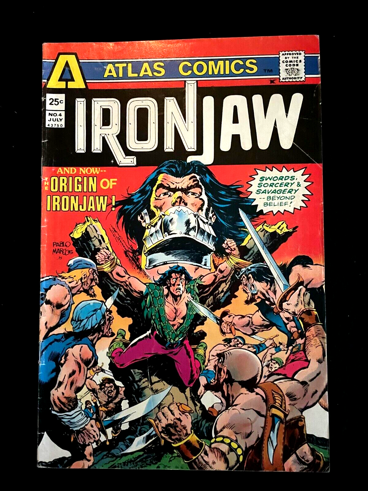 Ironjaw #4 1975 - Origin of Ironjaw - Final issue in series