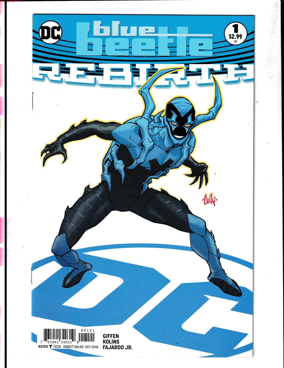 Blue Beetle: Rebirth #1b (2016) Cully Hamner Variant DC Comics