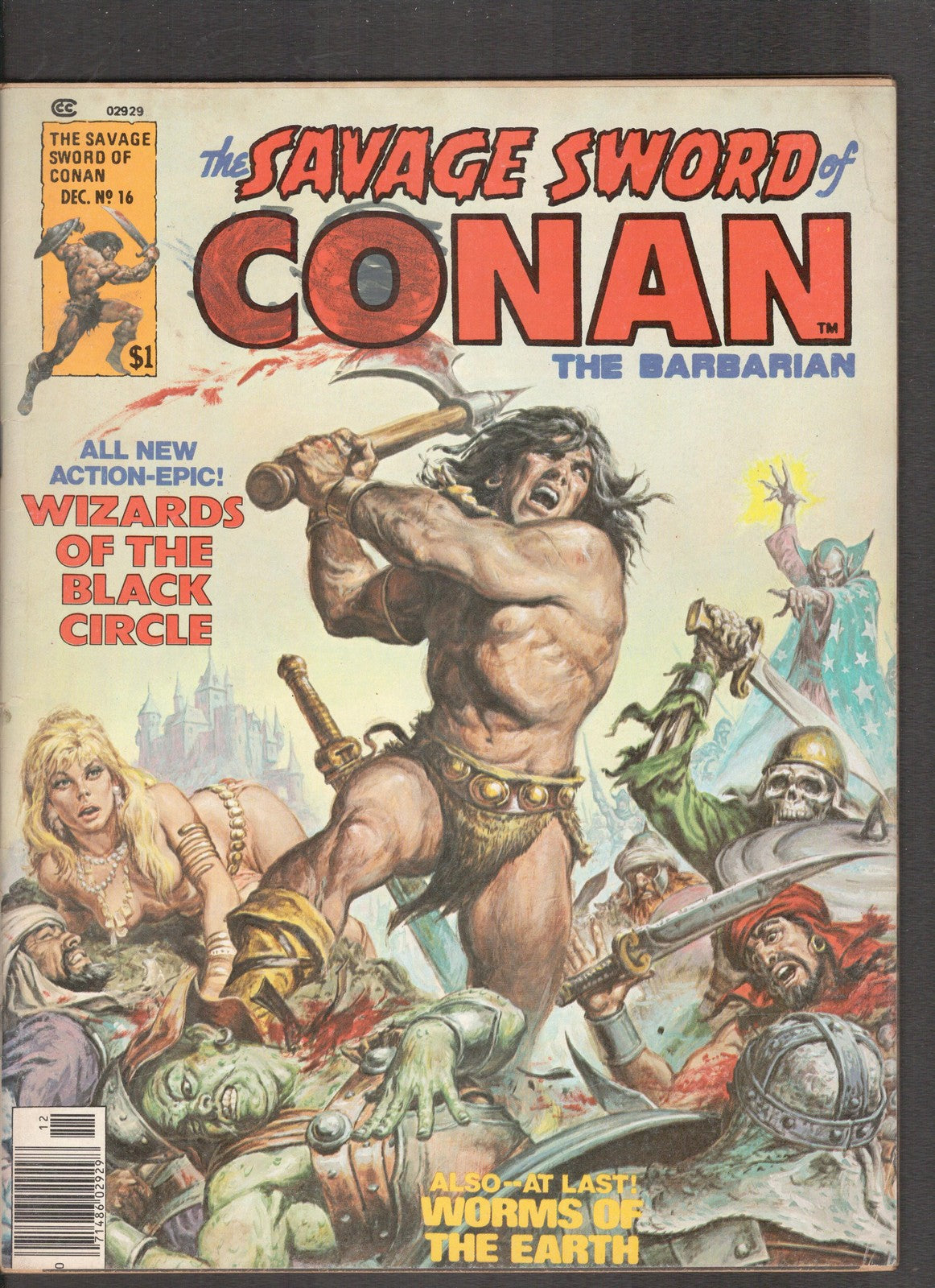 Savage Sword of Conan #16 (1976) Earl Norem Curtis Comics