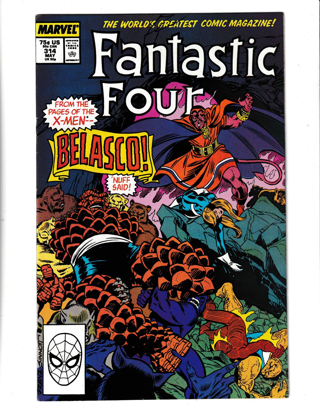 Fantastic Four #314 (1988) Skubar Marvel Comics