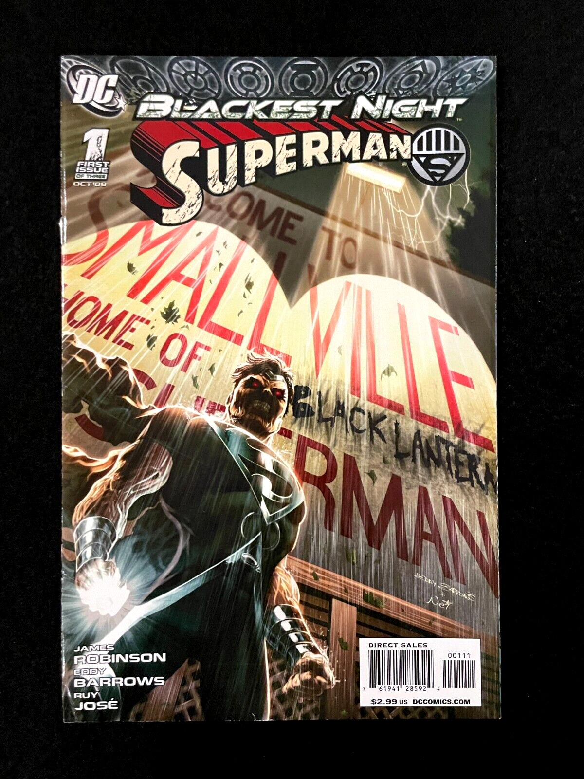 Blackest Night: Superman - Complete Set of 3 #1-3 (2010) DC Comics